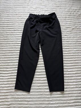 Flirtatious Women's Black Dress Pants Tapered High Rise 26" Inseam L